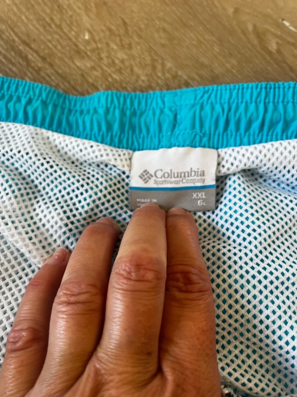 Columbia Bright Turquoise PFG Fishing Shorts